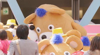 全長180cmのラクマの迫力。かわいいけどデカい