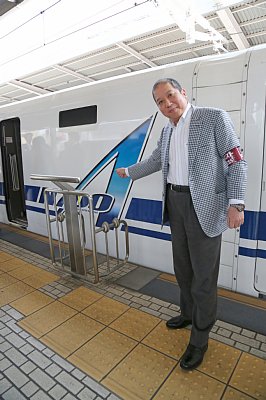 N700Aの試乗会を満喫した向谷実氏