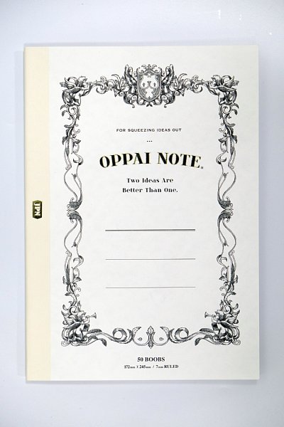 おしゃれな表紙の「OPPAI NOTE」