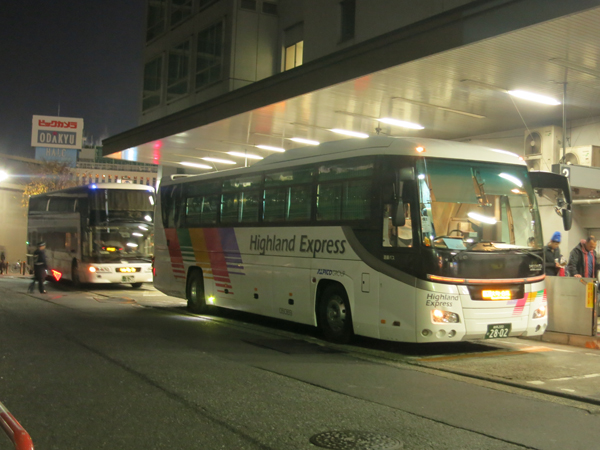 夜行列車廃止で夜行バス利用者増