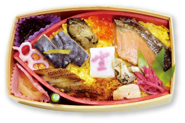 『みやぎ石巻大漁宝船弁当』1150円（日本レストランエンタプライズ）