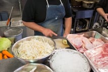 毎日食べても飽きないように味付けや食べ方が工夫されている（2017年撮影）