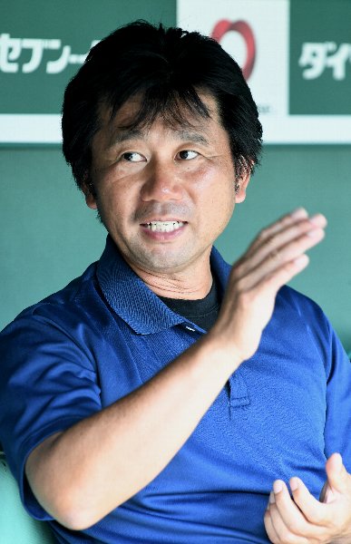 甲子園施設部長・金沢健児氏（撮影：杉原照夫）