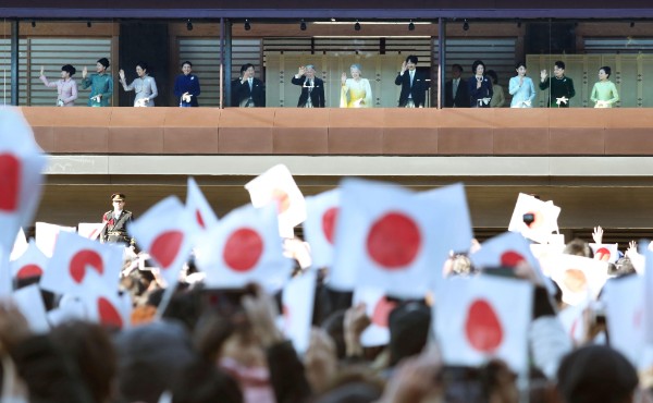 2018年の新年一般参賀　共同通信社