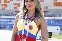 W杯美人サポーター　中南米美女はセクシーダンスで応援中