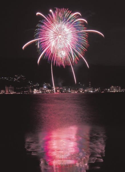 諏訪湖祭湖上花火大会は8月15日（撮影／冴木一馬）