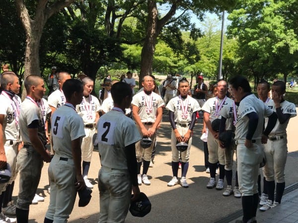 決勝で敗れた軟式野球部