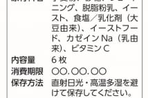 加工食品の原材料表示　添加物は「／」の後に羅列