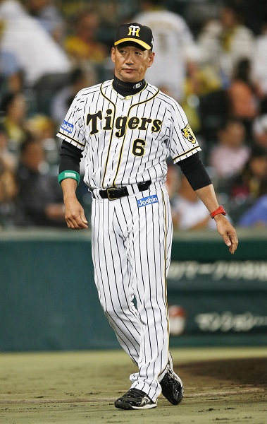 元阪神タイガース 金本監督 ユニフォーム NPB ミズノプロ-