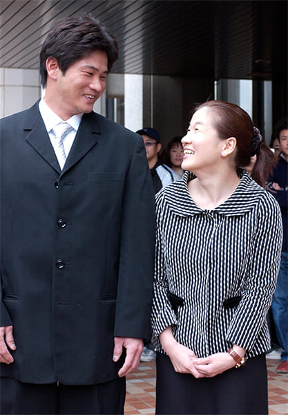 平成15年、田村亮子と谷佳知が結婚