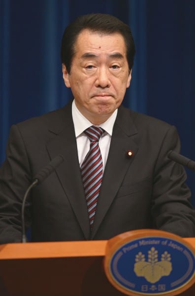 東日本大震災時の首相は菅直人氏（時事通信フォト）