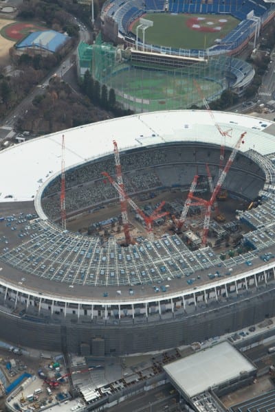 完成まであと10か月の新国立競技場