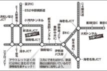 東名高速道路・新東名高速道路の主な渋滞スポット