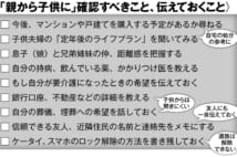 お盆の帰省時に老親が子供に伝えておくべき事　スマホ解除、資産状況など