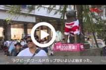 【動画】ラグビーW杯開幕で渋谷のハチ公も大変身　記念撮影スポットに