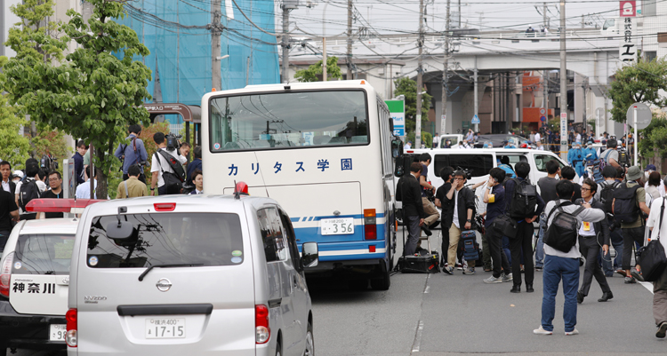 男は児童と保護者20人を殺傷した（時事通信フォト）