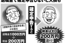 退職金受給の申告書　出し忘れると100万円単位で持っていかれる