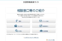 6つの手段で相談窓口が選べる厚労省のサイト