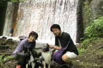 愛犬と行った軽井沢での写真（山村さん提供）