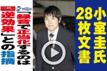 【動画】小室圭氏28枚文書　「録音で正当化するのは逆効果」との指摘