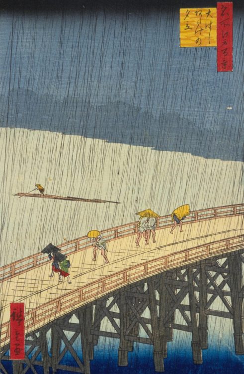 歴史探訪東京さんぽ ゴッホが模写した歌川広重の「大はしあたけの夕立