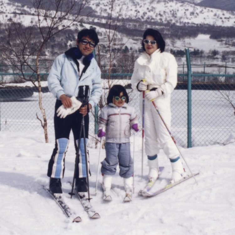 かつては佳代さんは家族でスキーに行ったことも（写真提供／小室さん）