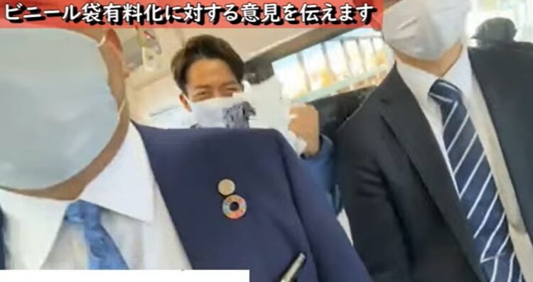 「迷惑系」に対応して見せた進次郎氏（写真はYouTubeより）