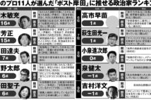 政治のプロ11人が選んだ「ポスト岸田」に推せる政治家ランキング