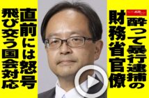 【動画】酔って暴行逮捕の財務省官僚　直前には怒号飛び交う国会対応