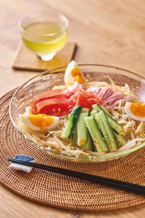 暑い夏につるつるっと食べたいさっぱり味「冷やし中華風そうめん」