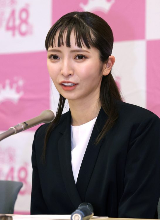 「政治家女子48党」の党首・大津綾香氏（時事通信フォト）