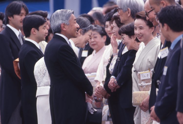 1996年春。八千草薫さんと（写真／JMPA）