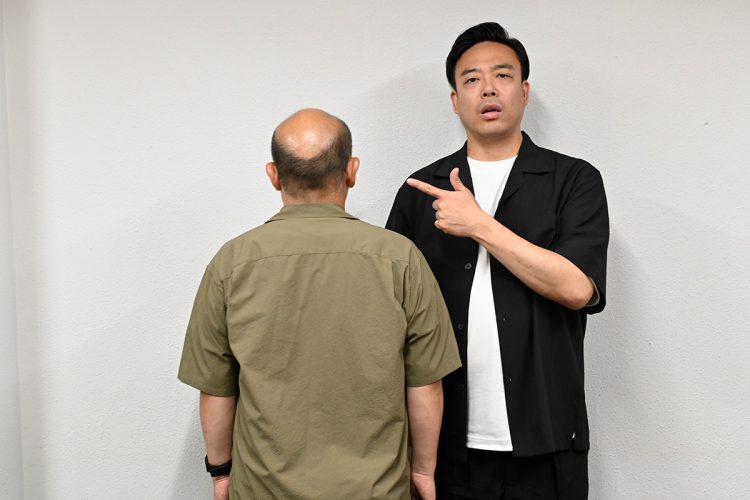 林の髪型について、松本人志は「後ろを向くだけで笑いが取れる」と絶賛した