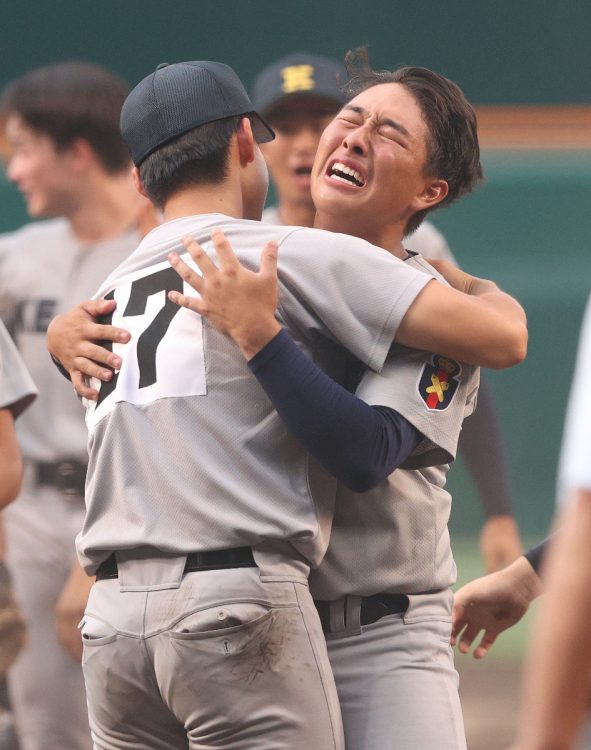 決勝戦では9回に代打で出場した清原勝児（時事通信フォト）