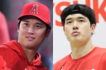 大谷翔平（左）と渡邊雄太（右）