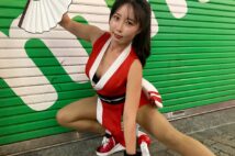 不知火舞のコスプレを披露した28歳・韓国人女性（本人に許可を得て撮影）