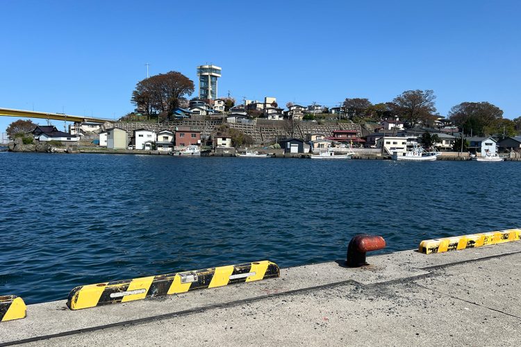 軽トラで突き落とされた現場（八戸漁港）