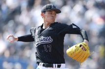 2022年4月10日、史上19人目の完全試合達成を記録したロッテ・佐々木朗希（時事通信フォト）