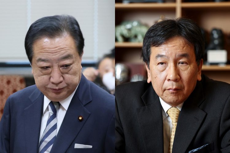 野田佳彦・元首相（左）や枝野幸男氏ら旧世代の大物たちはどう動くか（時事通信フォト）