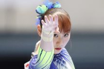 五輪出場を辞退したことを発表した体操女子日本代表主将の宮田笙子（時事通信フォト）