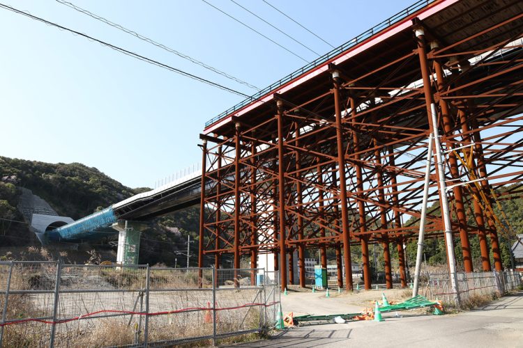 和歌山県すさみ串本道路の工事現場（写真／共同通信社）