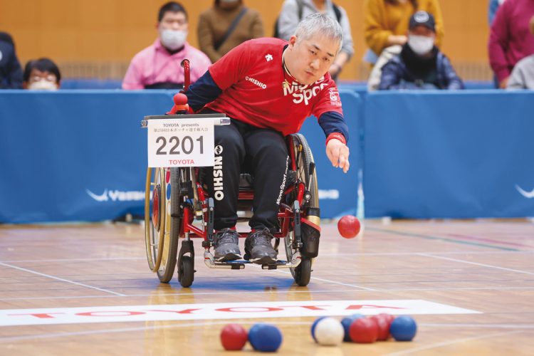 廣瀬隆喜　ボッチャ（BC2）。写真＝YUTAKA／アフロスポーツ