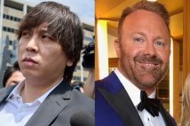 水原一平被告（左、時事通信フォト）とマシュー・ボウヤー被告