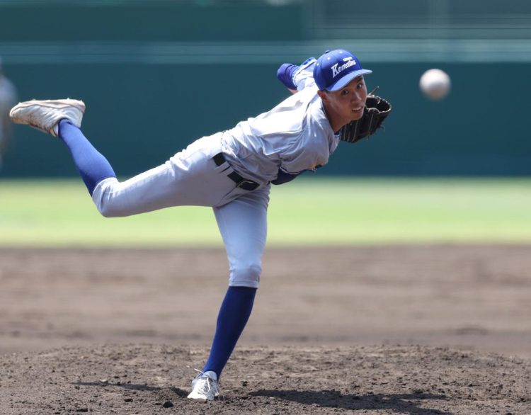 小松大谷・西川大智は大阪桐蔭戦でわずか92球の完封劇を演じた