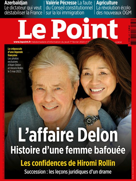 アランさん（左）とヒロミさん（右）のツーショットが2024年2月に雑誌『Le Point』の表紙を飾った