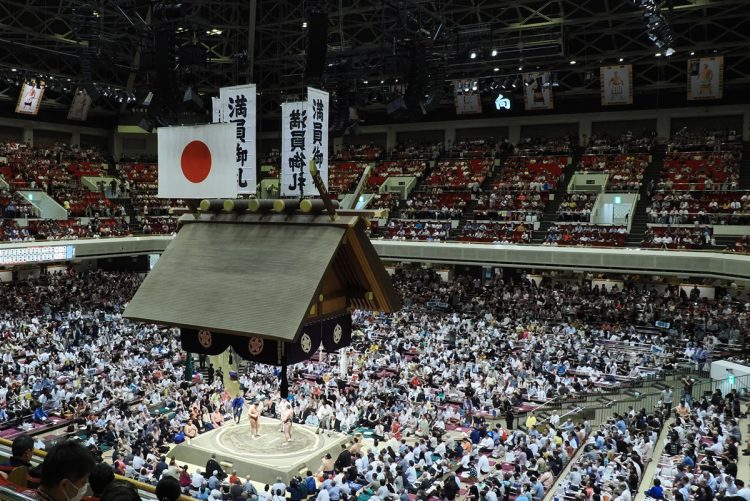 土俵上の熱気が周囲にも伝わっているのか（JMPA、以下秋場所写真同）