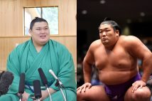 「大尊時代」の到来へ（左から大の里、尊富士。時事通信フォト）