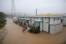 仮設住宅も浸水した（写真／時事通信）