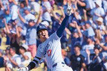 ワールドシリーズに出場する大谷翔平（写真／AFLO）