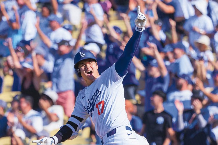 ワールドシリーズに出場する大谷翔平（写真／AFLO）